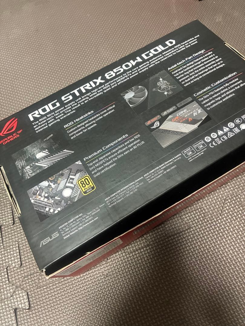 か*ち様 ASUS 850W電源ユニット ROG-STRIX-850G（動作品、