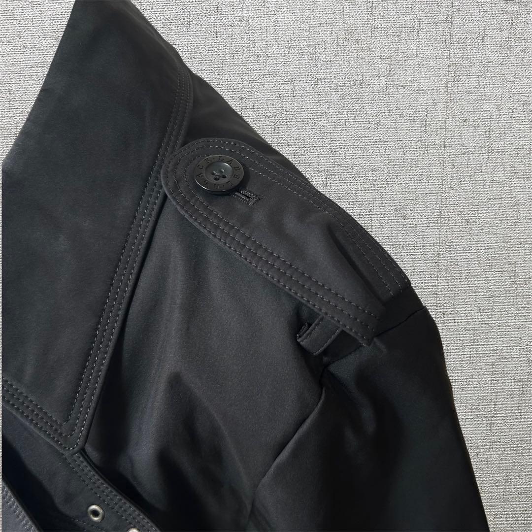 BURBERRY BLACK LABEL トレンチコート　ノバチェック　L 黒
