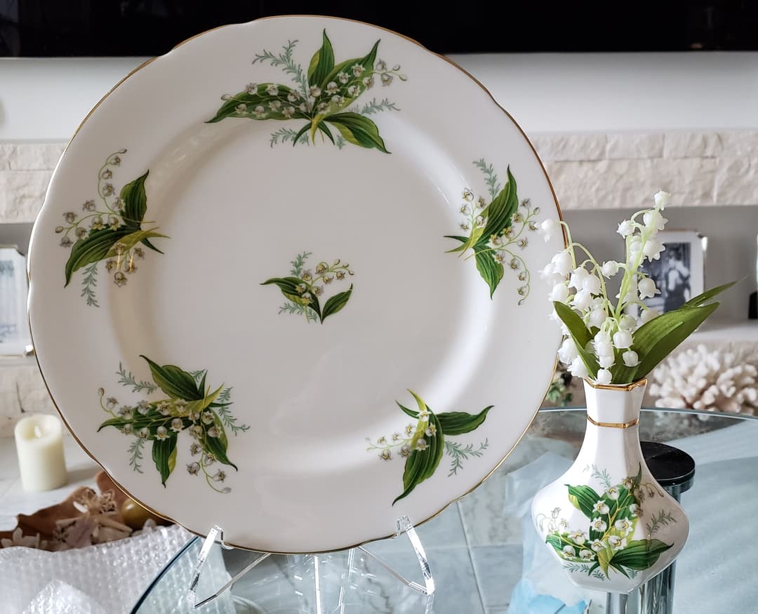 ハマースレイ B すずらん ディナープレート アンダープレート アンティーク