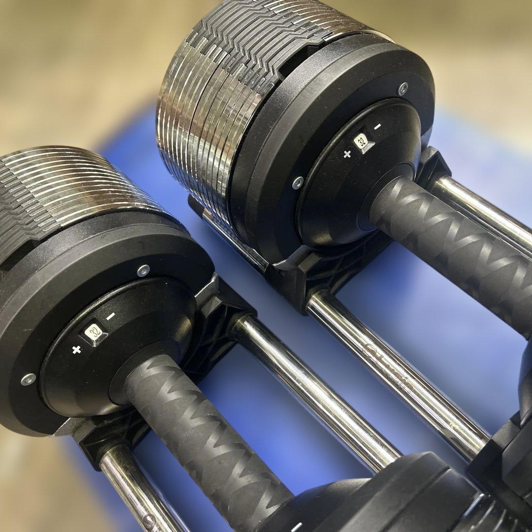 6421 【戸塚区引取り推奨】可変式ダンベル Lysin 32k 2個セット