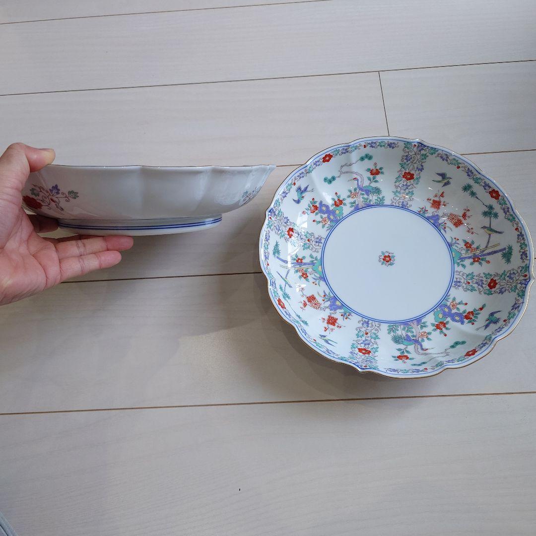 菓子器 盛鉢 大鉢 サラダボウル 有田焼 四方割松竹梅