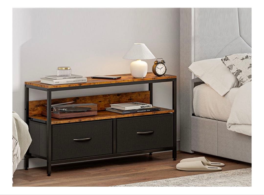 収納チェスト　ロータイプ テレビ台 引き出し 北欧 おしゃれ ブラック