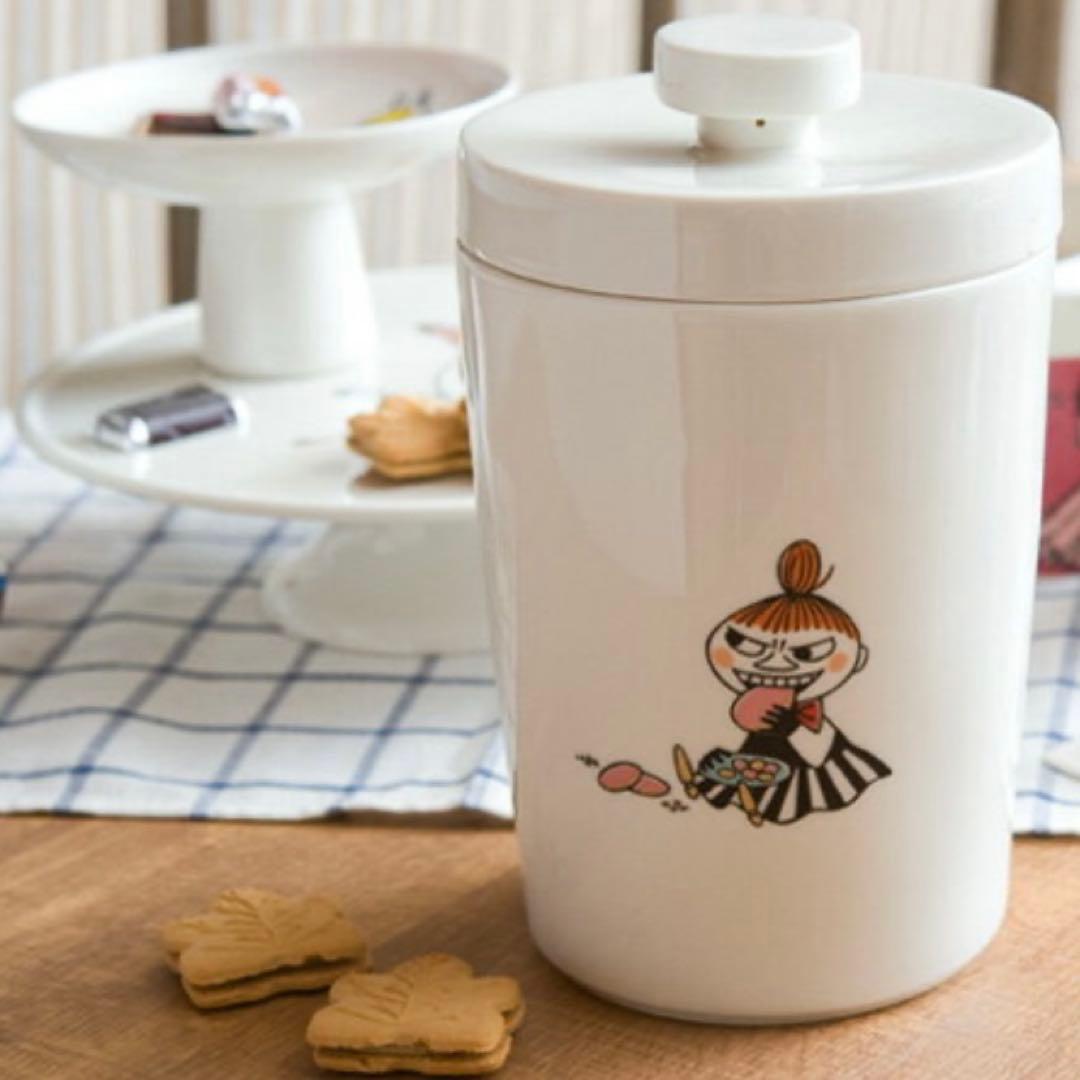 【廃盤】アラビア ムーミン リトルミィ 蓋付きキャニスター クッキージャー