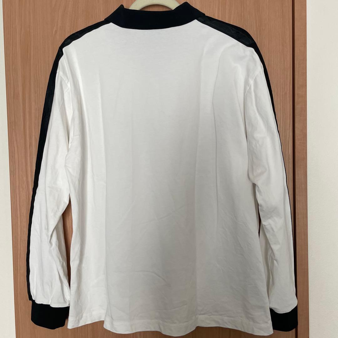 【美品】アンブロ ゲームシャツ ロングスリーブ　Lサイズ 白　黒