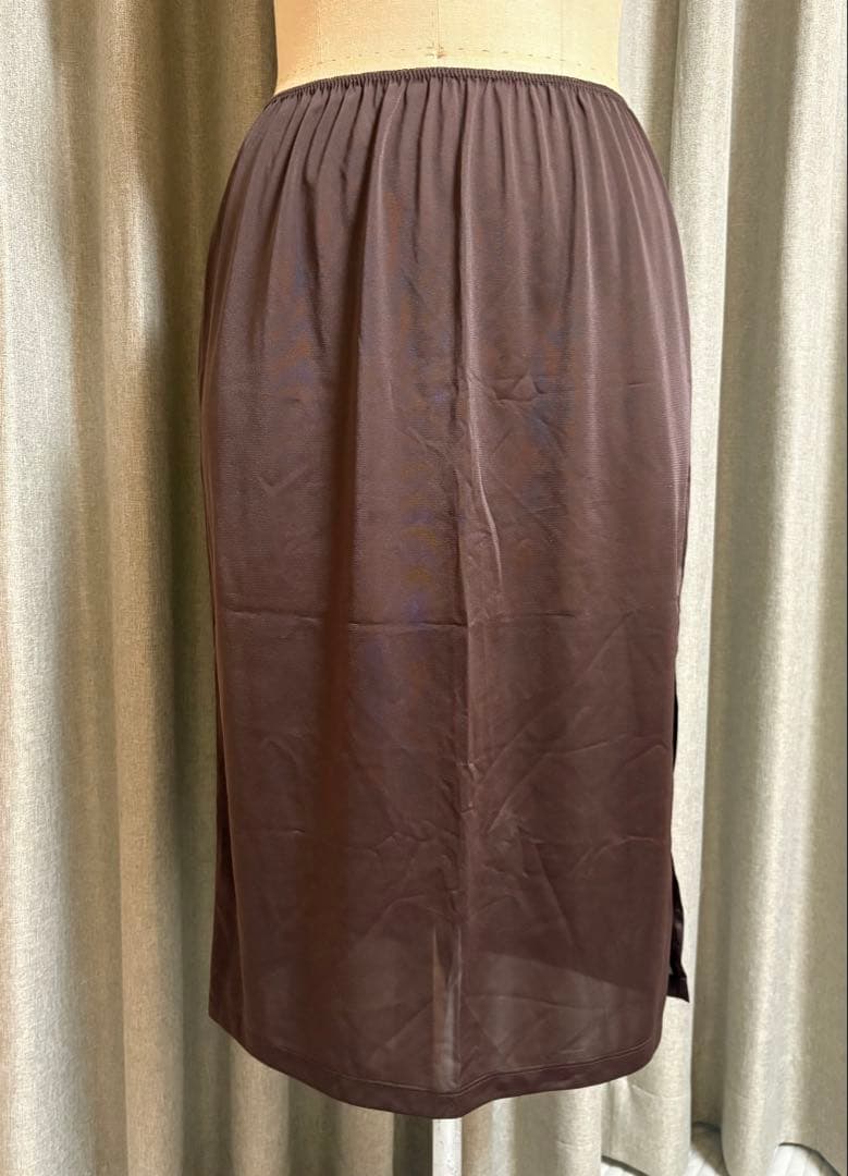 ISSEYMIYAKEブラウンドット柄ワンピース