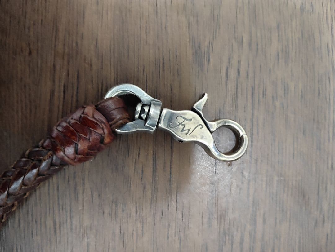 FUNNY　バーガンディ　長財布 ライダースウォレット　ウォレットロープセット