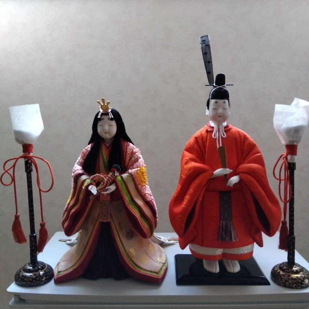 真多呂人形　皇華立雛(作品をお送りする時には作札をお付け出来ます)―新品未使用ー