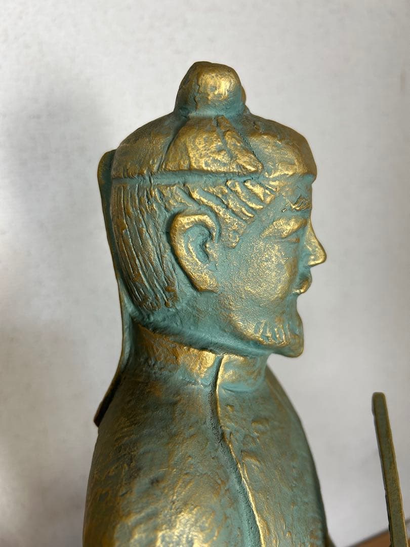 超レア　聖徳太子ブロンズ（青銅）に金青銅色仕上げ　銅像値下げ