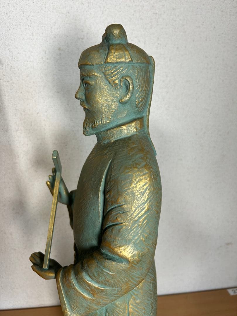 超レア　聖徳太子ブロンズ（青銅）に金青銅色仕上げ　銅像値下げ