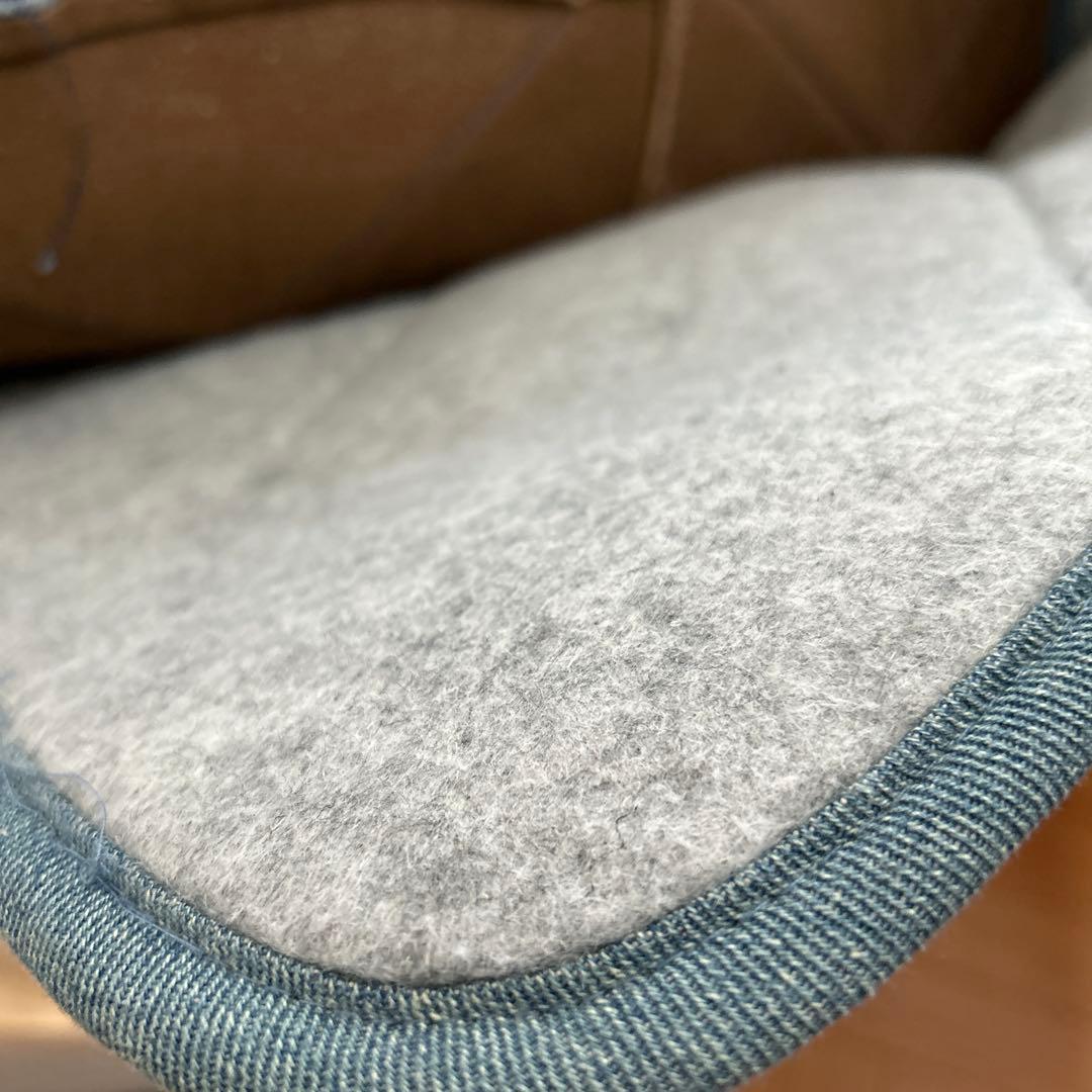 ヴェント キルトデニム風 ラグ＆パッチワークデニムブロックマルチカバー まとめて