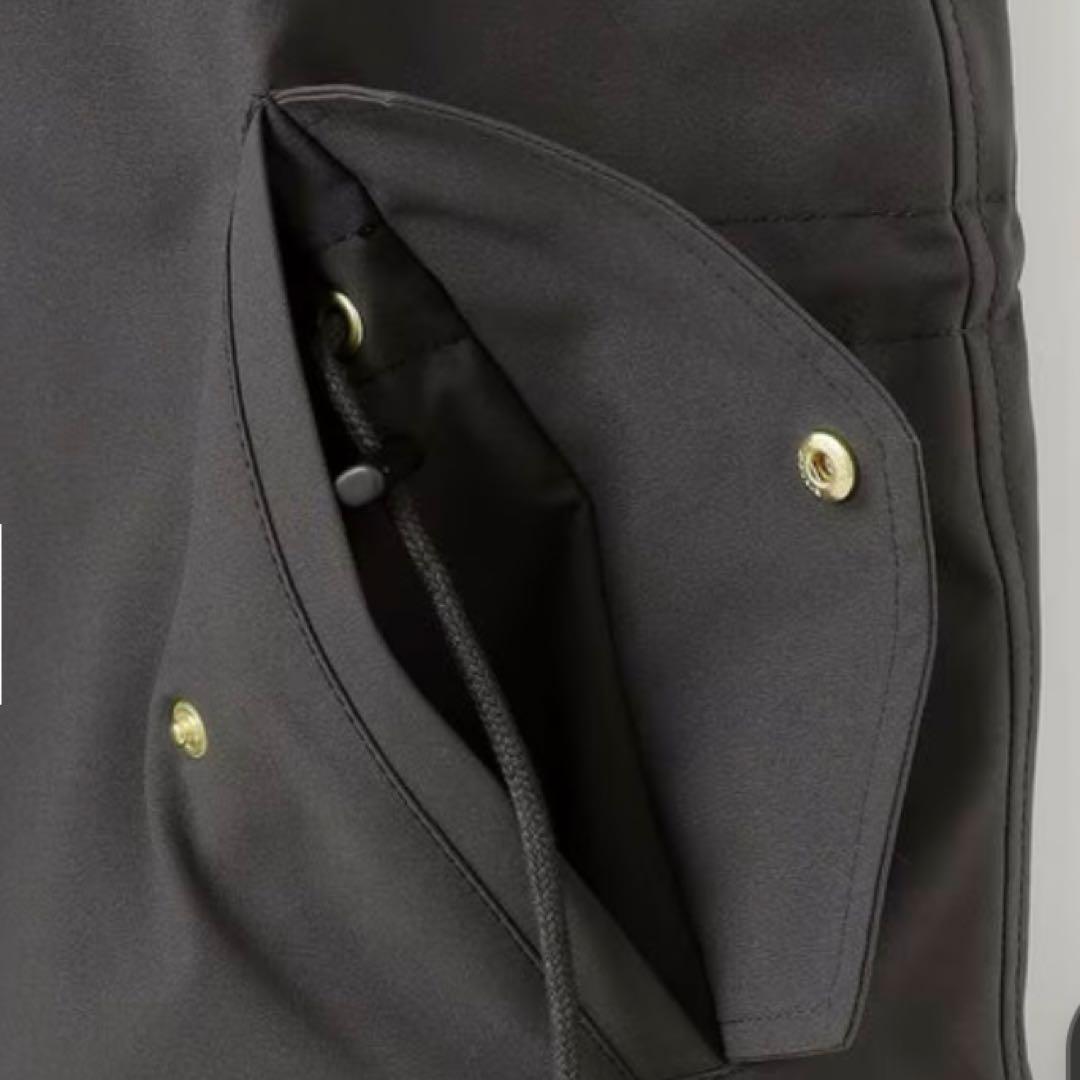 美品！【23区】撥水加工 ミリタリー フーデット ダウンコート M グレー