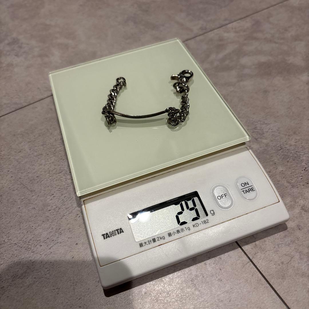 プレートチェーンブレスレット シルバー925 29g