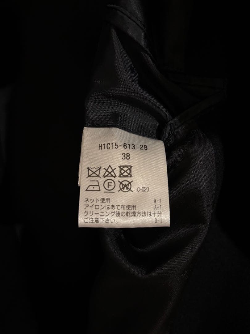 【美品】マッキントッシュフィロソフィー ステンカラーコート ネイビー 38