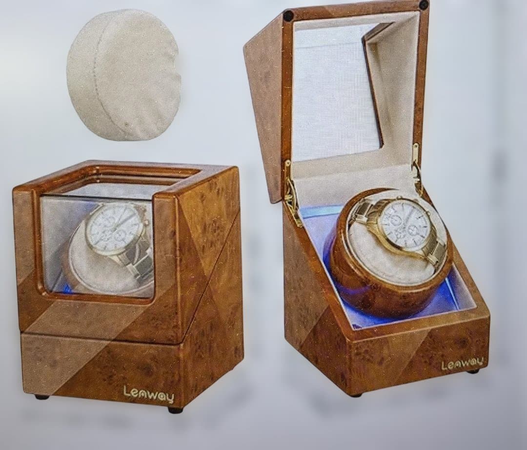 Lenway 自動巻きコレクションボックス ブラウン