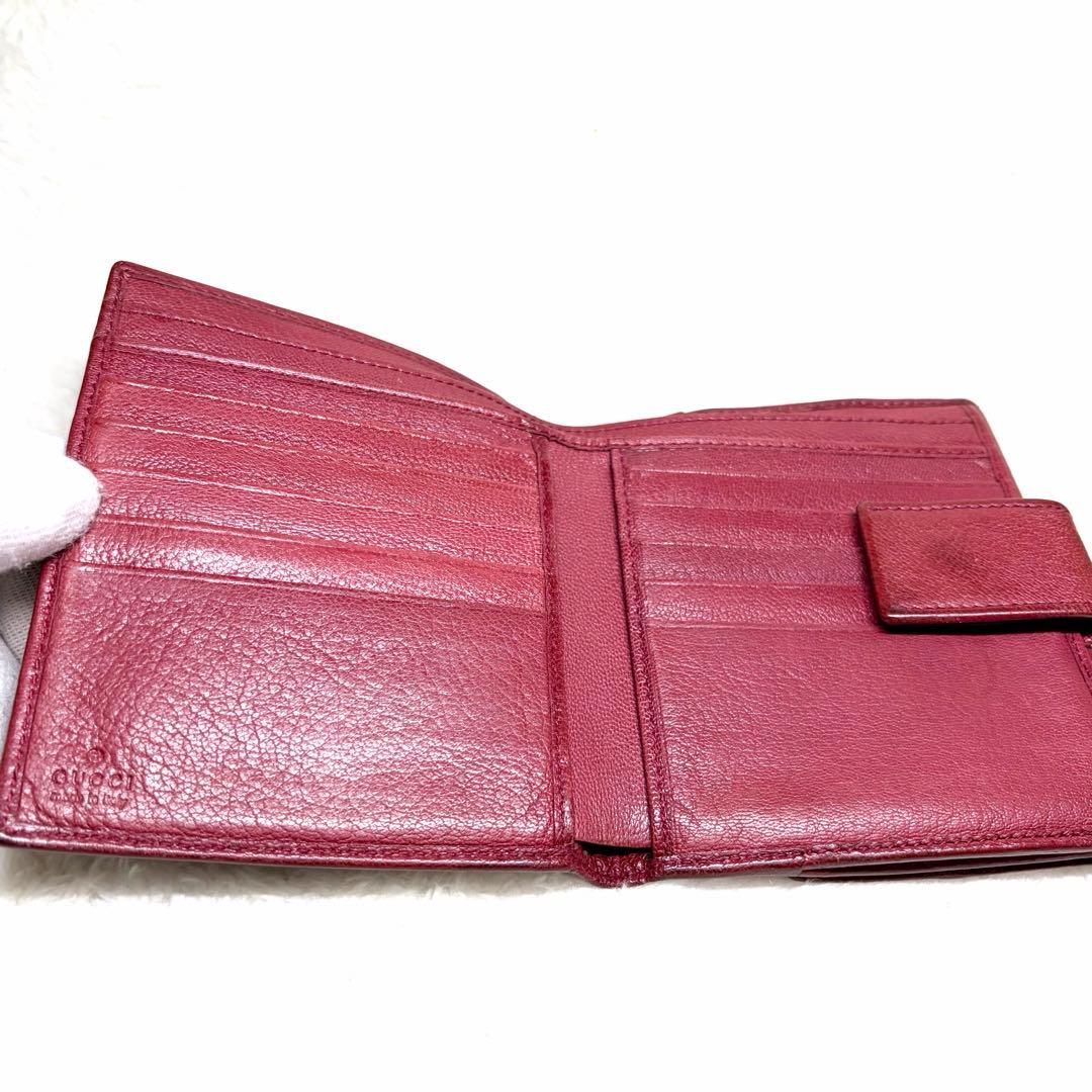 GUCCI グッチ スタッズ インターロッキング コンチネンタルウォレット 財布