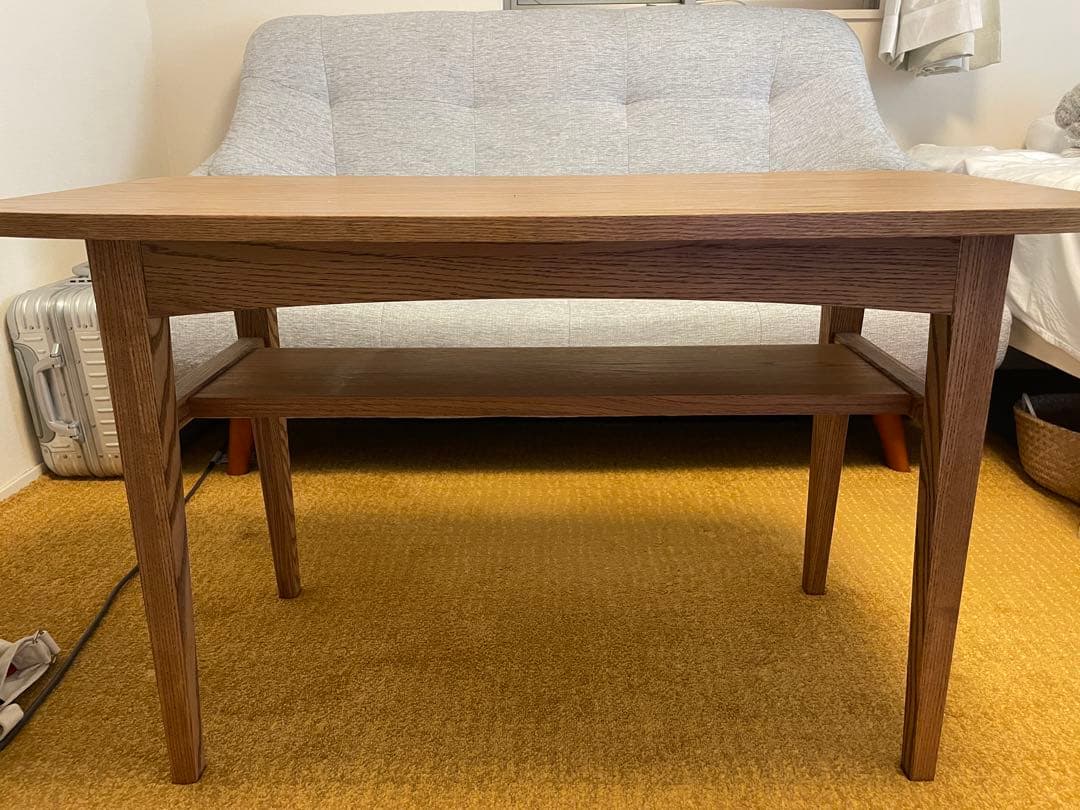 unico ウニコ　カフェテーブル クルト ブラウン w1000