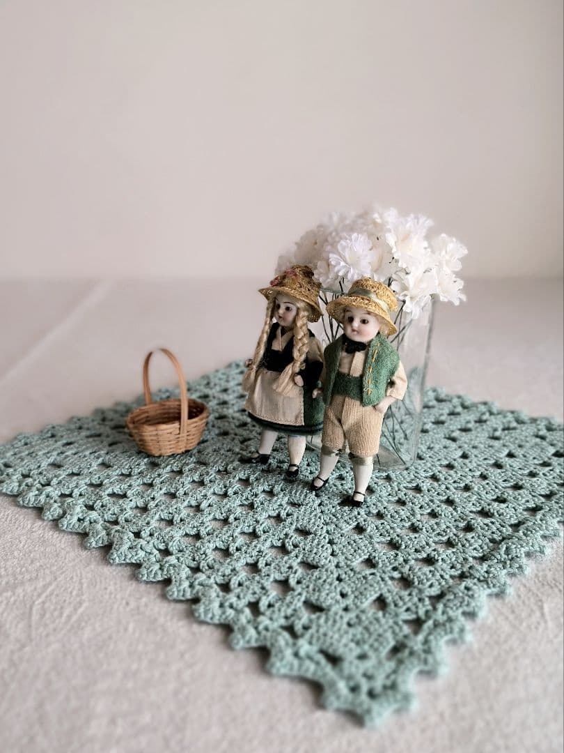 * antique doll ❀ ストローハットと三つ編み ミニョネットgirl