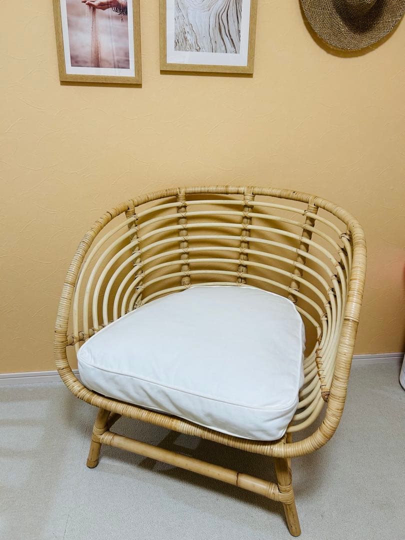 IKEA ブスクボー　パーソナルチェア　ラタンチェア