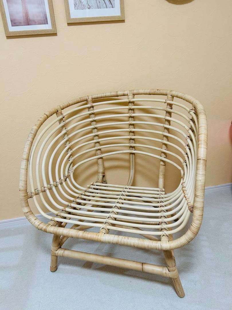 IKEA ブスクボー　パーソナルチェア　ラタンチェア