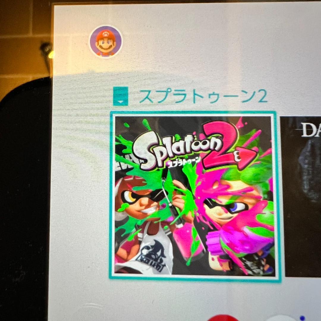 Nintendo　switch　本体　動作確認済み　背面欠損あり　おまけソフト付