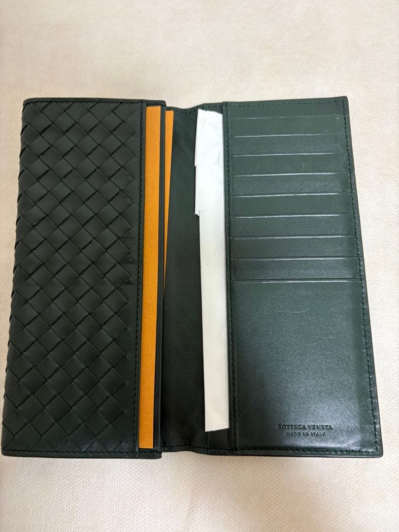 【すぐ配送・未使用品】Bottega Veneta 編み込みレザー長財布