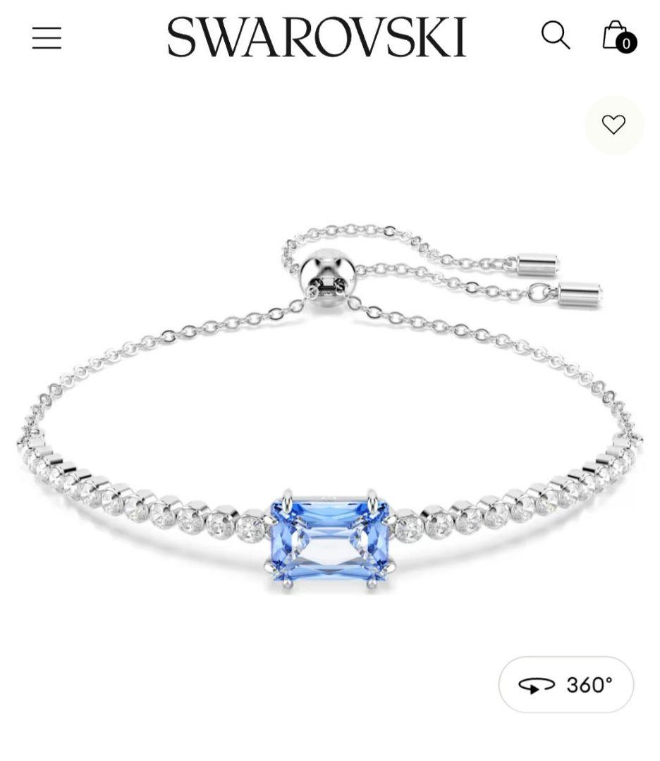 新品 SWAROVSKI Matrix ブレスレット ブルー スワロフスキー