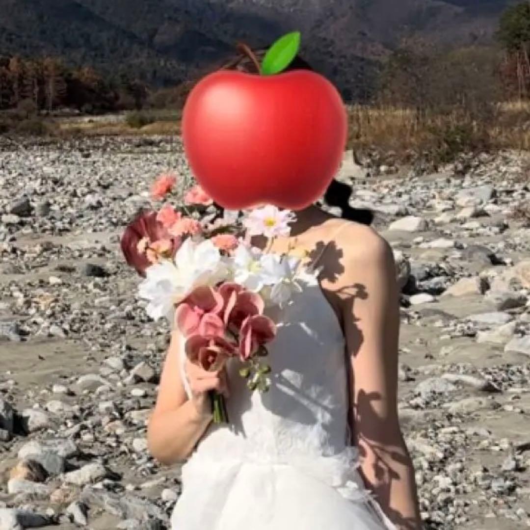 ウエディングブーケ　アーティフィシャルフラワー　前撮り　ピンク