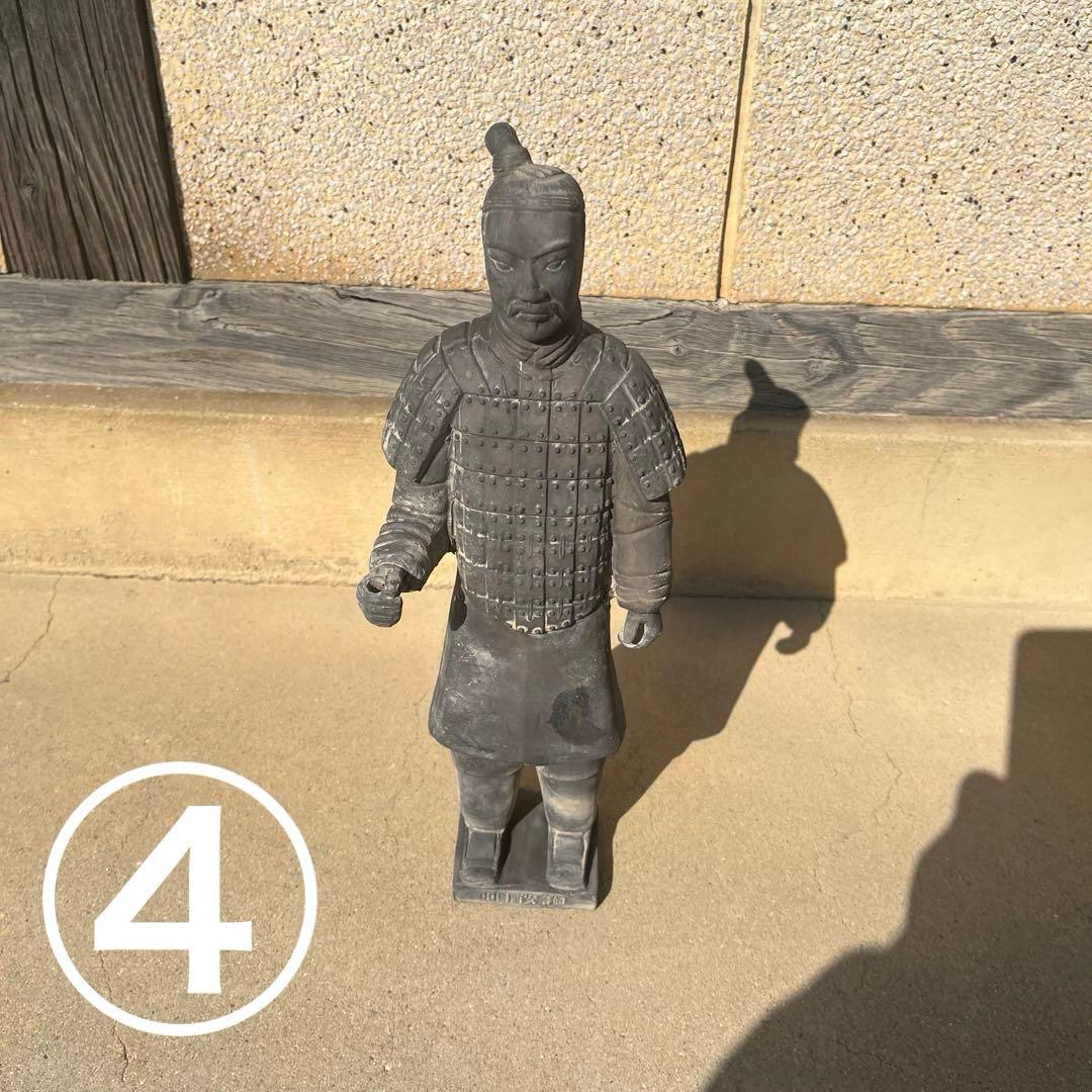 【4体】兵馬俑レプリカ　大型サイズ　中国骨董　アンティーク