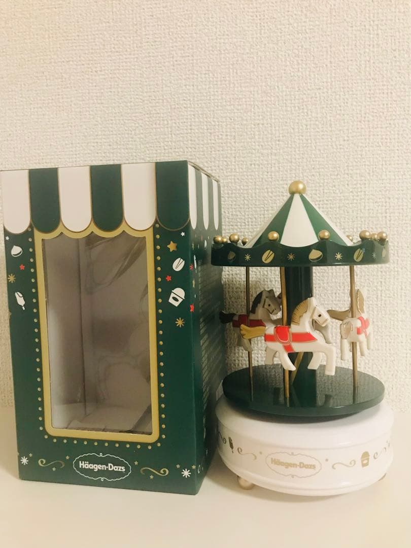 新品　海外限定　Häagen-Dazs メリーゴーランドオルゴール