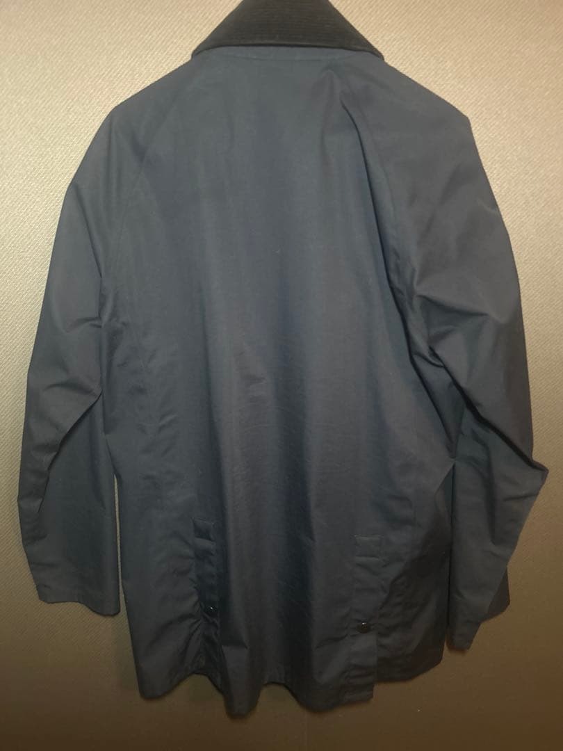 3ワラント★バブアー ビデイル 2レイヤー 防水透湿 ノンワックス 紺 42