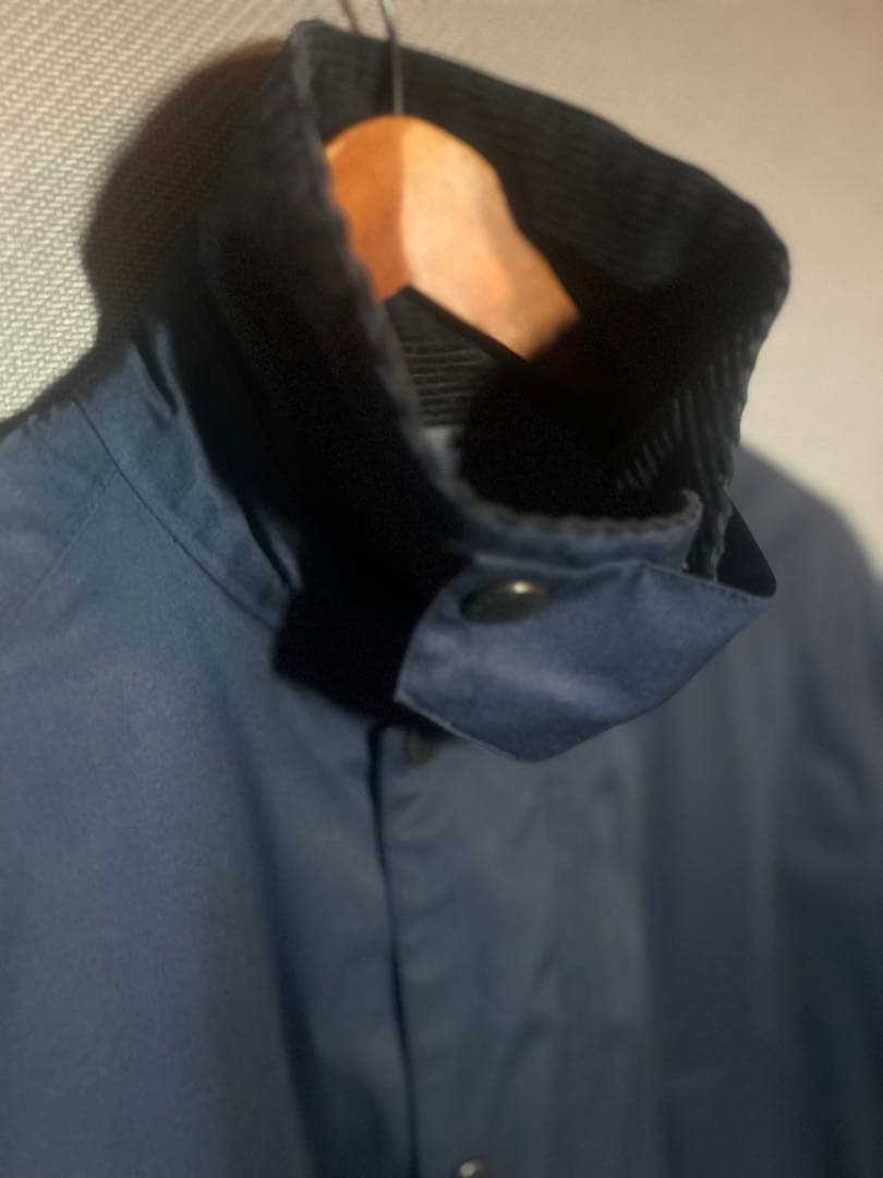 3ワラント★バブアー ビデイル 2レイヤー 防水透湿 ノンワックス 紺 42