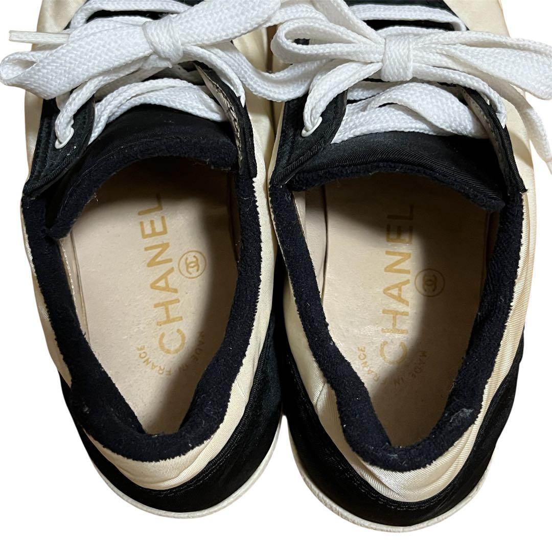 美品✨CHANEL シャネル スニーカー ココマーク バイカラー サイズ23