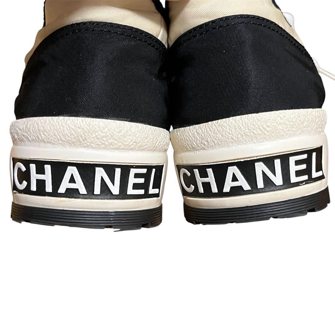 美品✨CHANEL シャネル スニーカー ココマーク バイカラー サイズ23