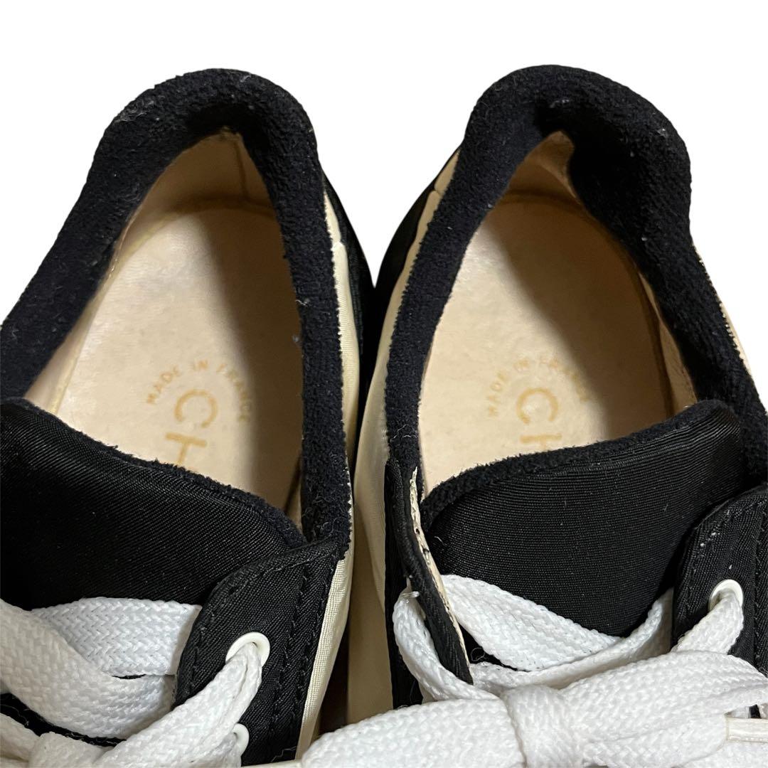 美品✨CHANEL シャネル スニーカー ココマーク バイカラー サイズ23