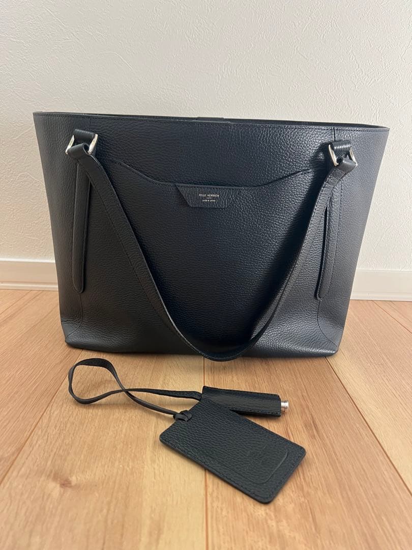PELLE MORBIDA コローレ Colore トートバッグ ネイビー