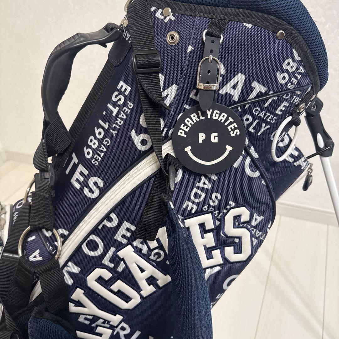 PEARLY GATES ゴルフバッグ ネイビー　モノグラム　1Wカバーセット