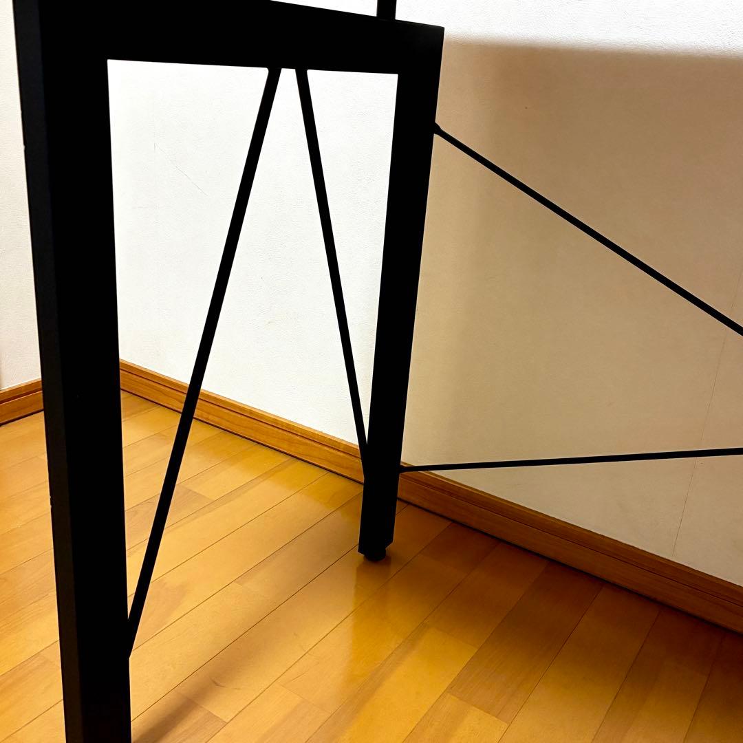 ルームズ大正堂 木製 デスク 120cm ブラウン×ブラック 机 家具 送料込