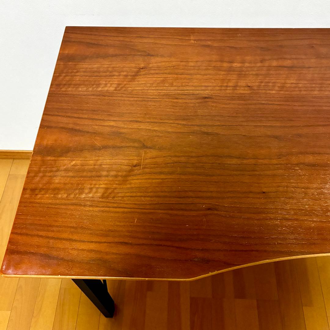 ルームズ大正堂 木製 デスク 120cm ブラウン×ブラック 机 家具 送料込