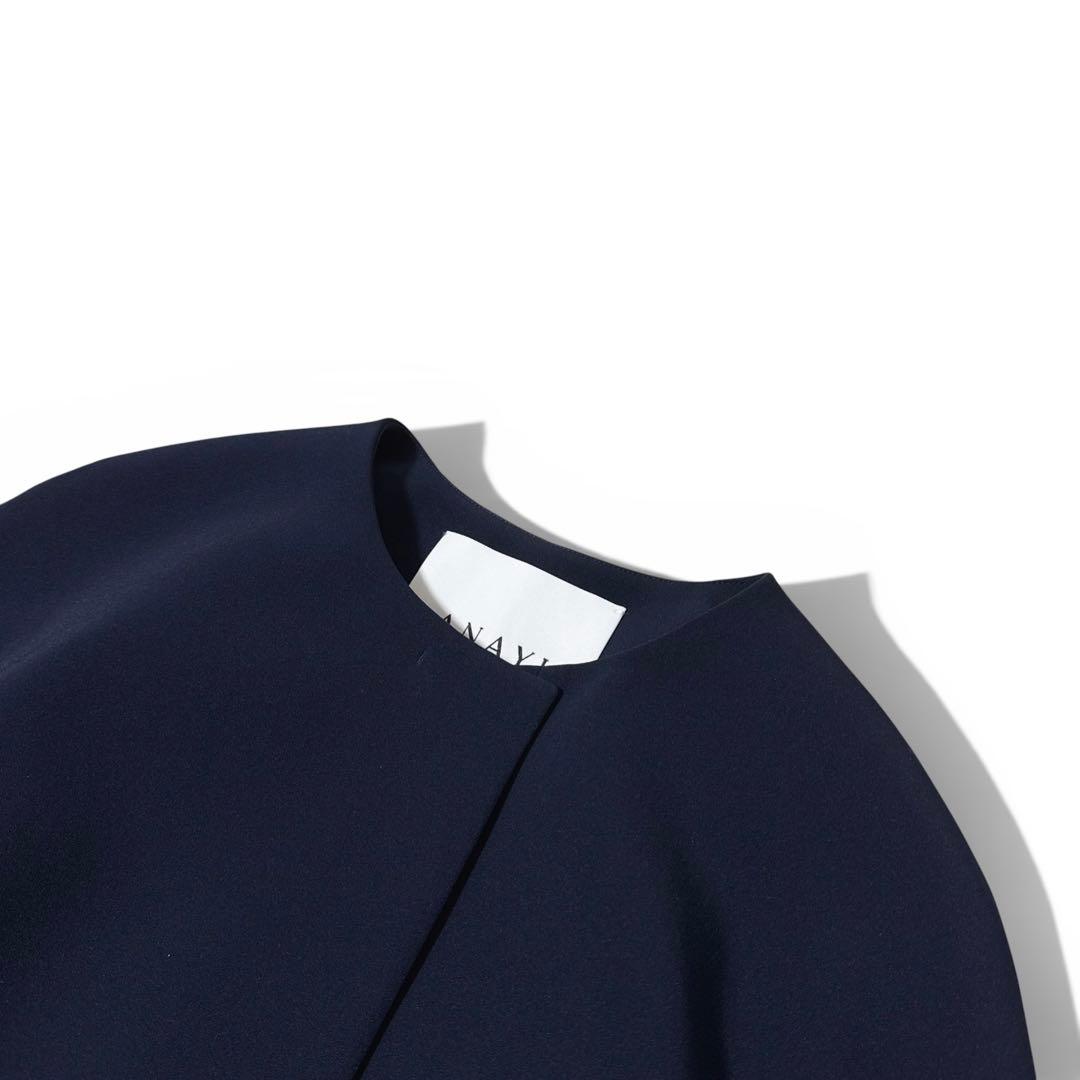 新品タグ付き✨️￥7.2万　23SS　アナイ　コンパクトストレッチノーカラーコート