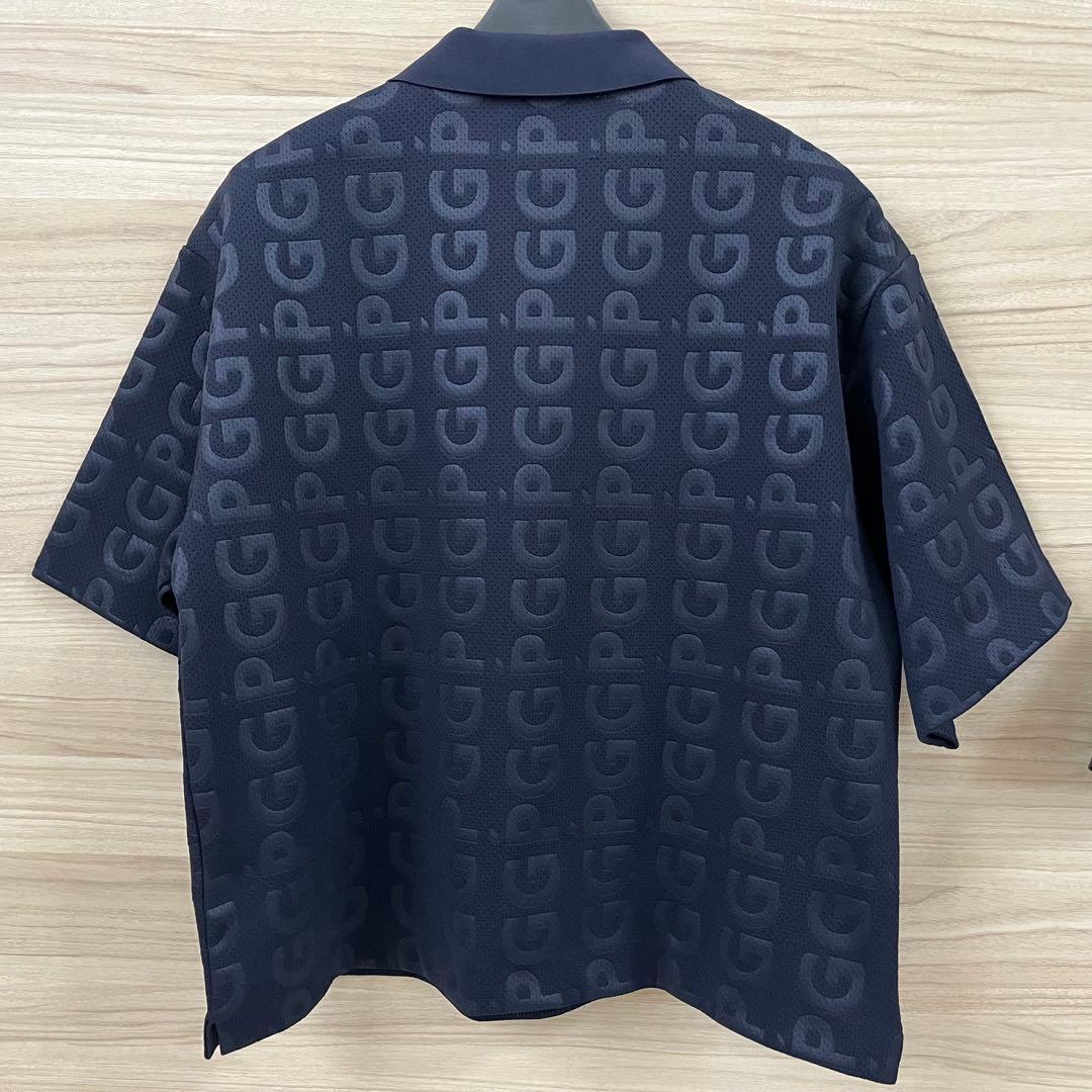 美品★70,400円 PGG パーリーゲイツ 上下2枚セットアップ ネイビー1