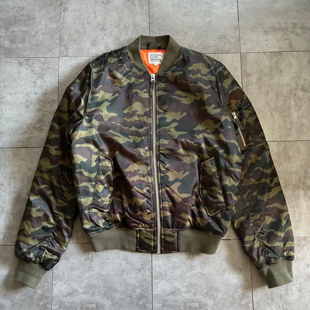 old design MA-1 フライトジャケット 迷彩