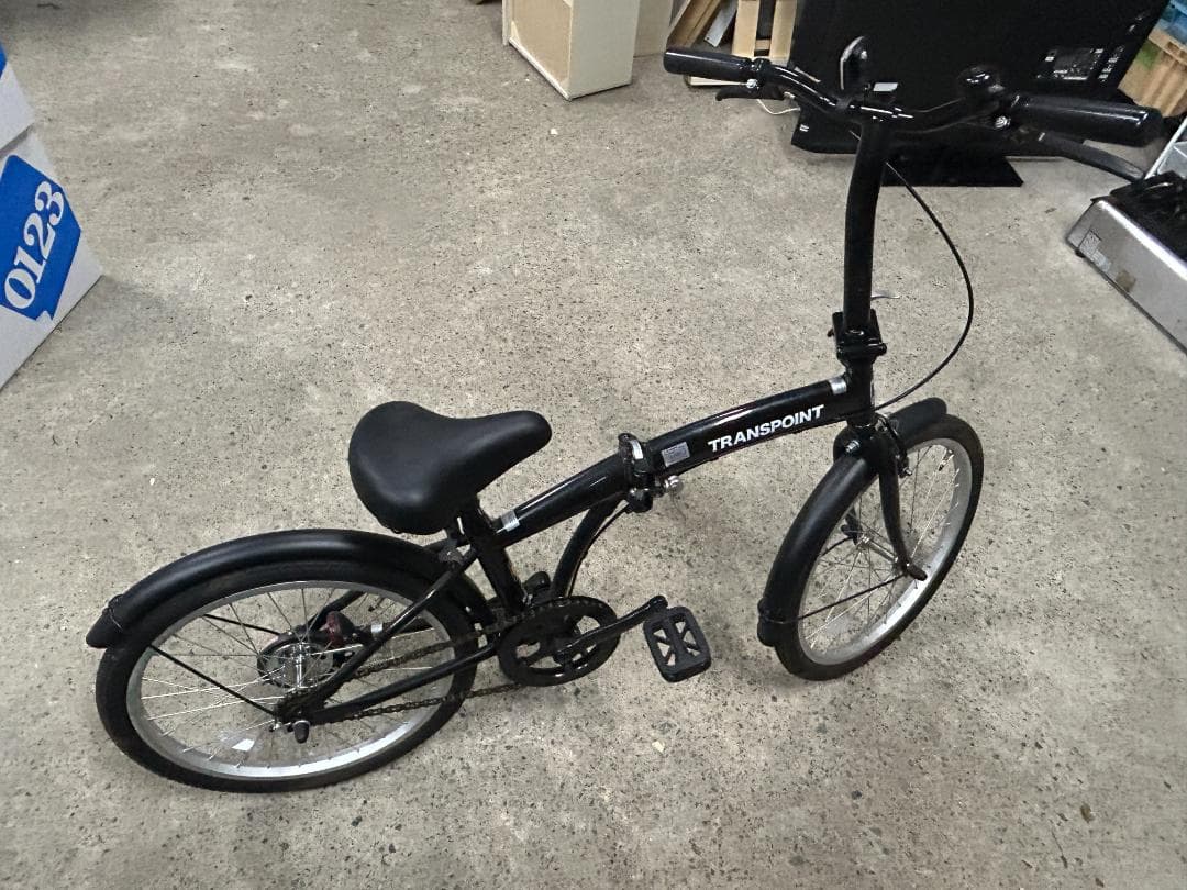 TRANSPOINT トランスポイント 折りたたみ自転車 20インチ ブラック