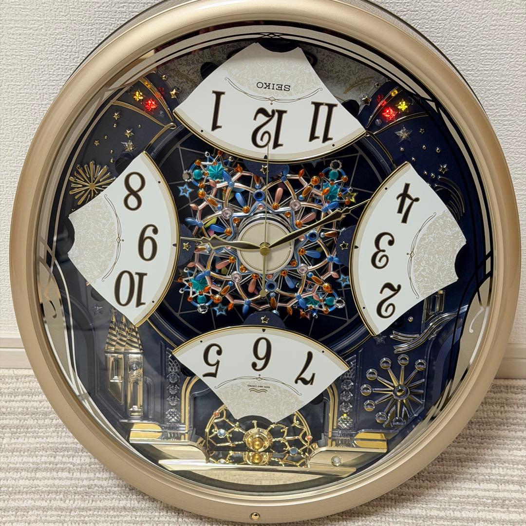 【希少】SEIKO RE561S からくり時計 電波修正機能 自動秒針停止機能付