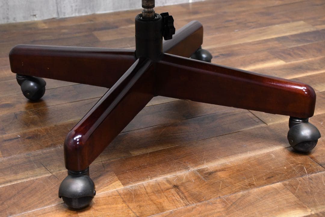 EGK22 オールドカリモク デスクチェア キャスターチェア 書斎椅子 昇降