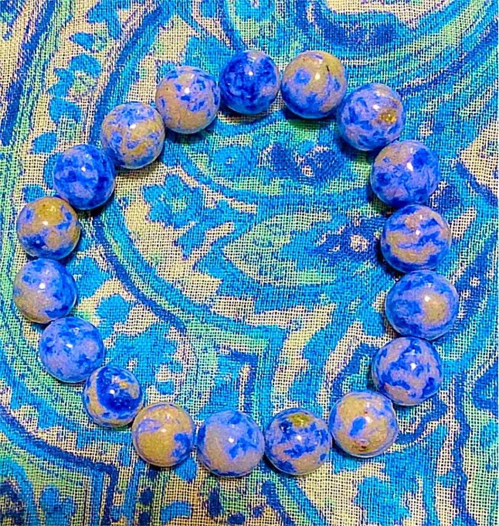 金運爆上げ　特別祈祷　金運アップ！天然石７comラピスラズリお念珠　出羽三山