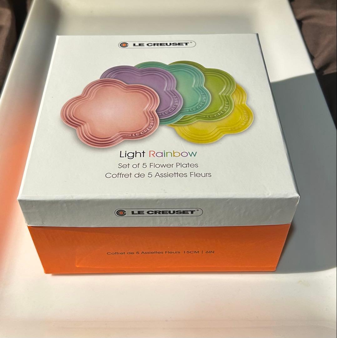 ル・クルーゼ　フラワープレート　5枚セット