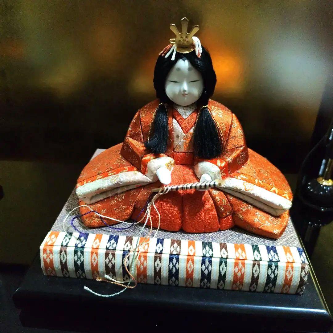 伝統的雛人形　江戸木目込人形　一秀作　親王飾り　安土雛