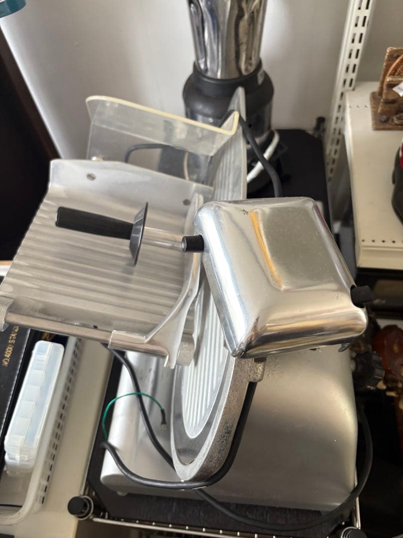 手動スライサー アルミ製 透明カバー付き