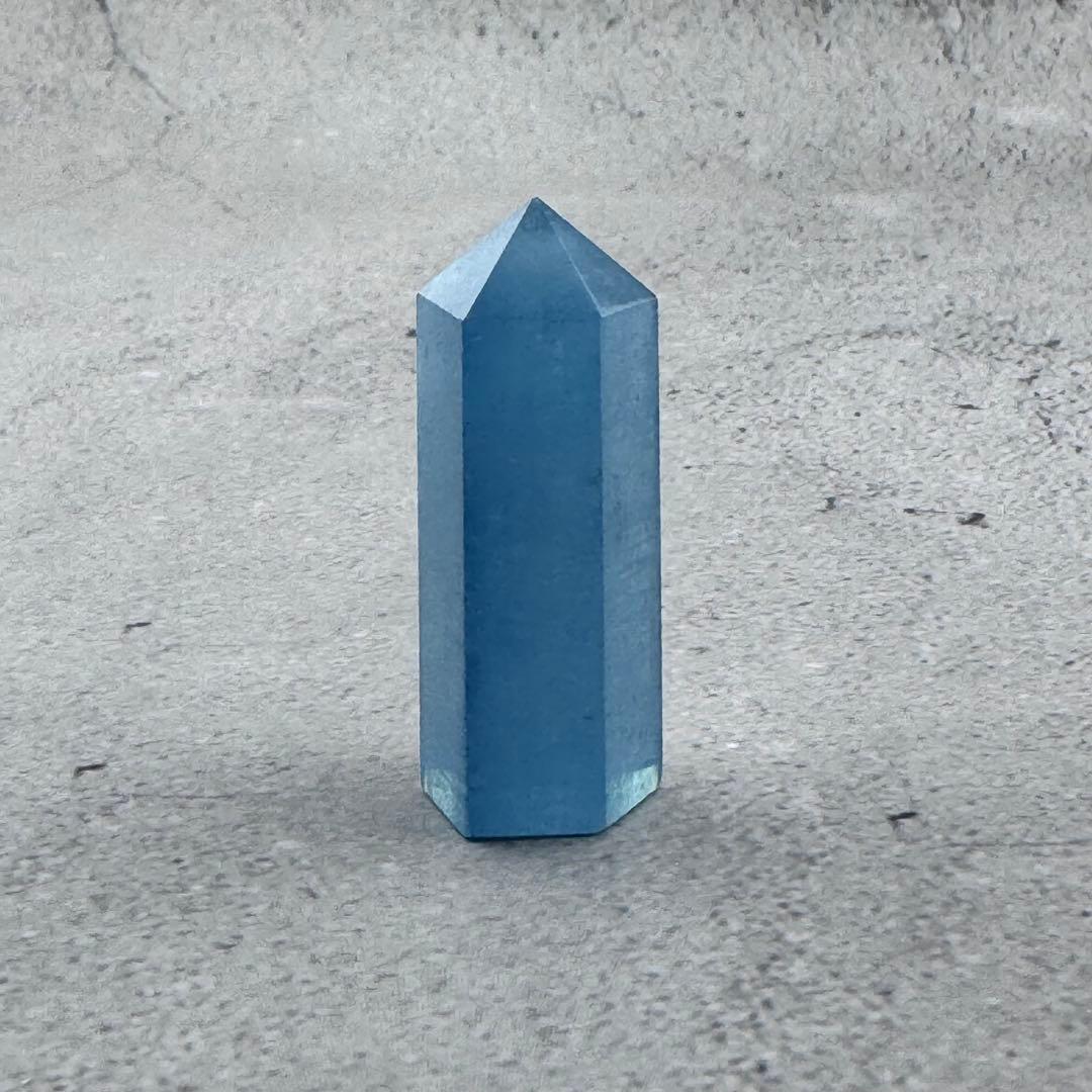 G-117アクアマリン六角ポイント　水色原石　天然石　パワーストーン