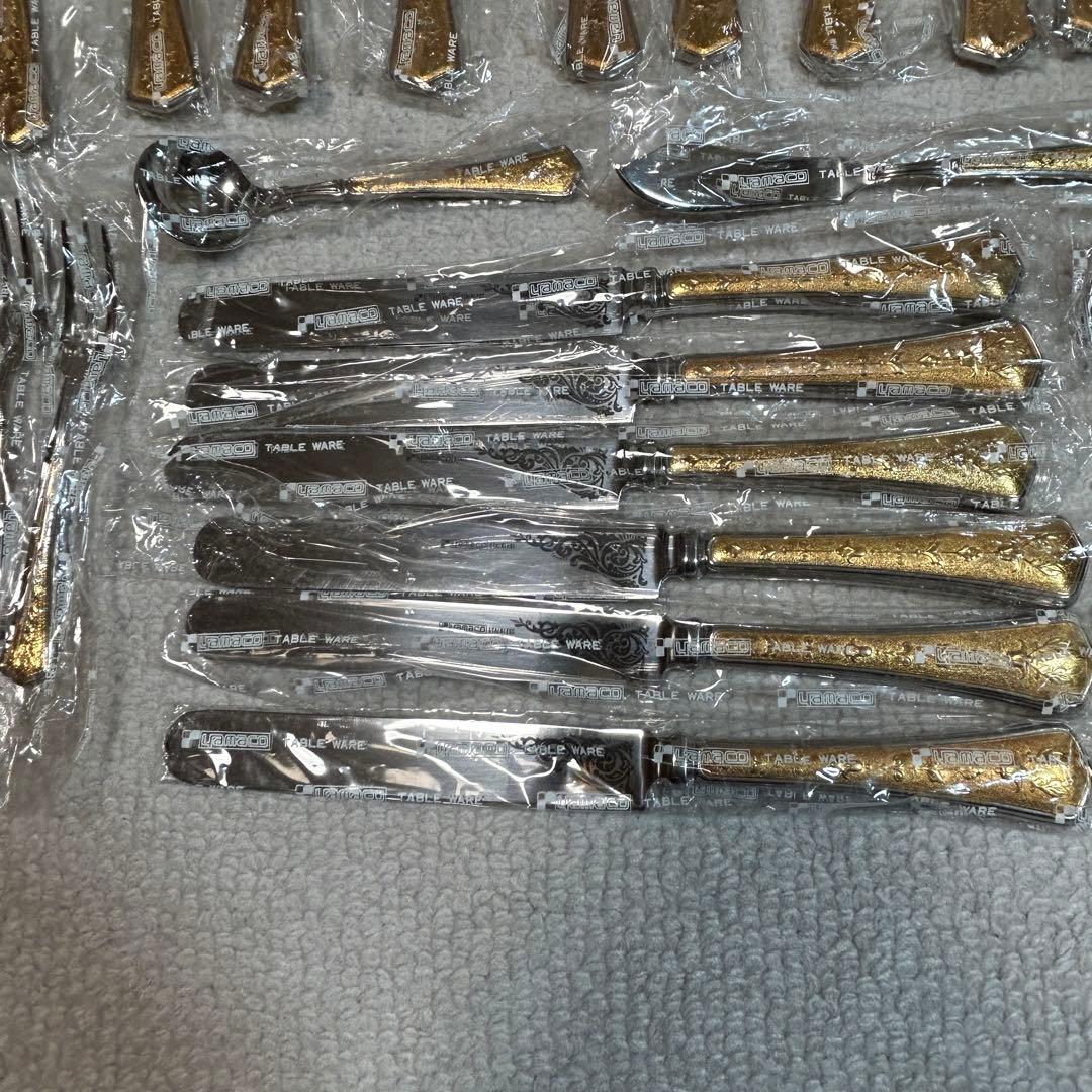 新品未使用品　ヤマコーカトラリーセット　7種類32本セット　18-8ステンレス